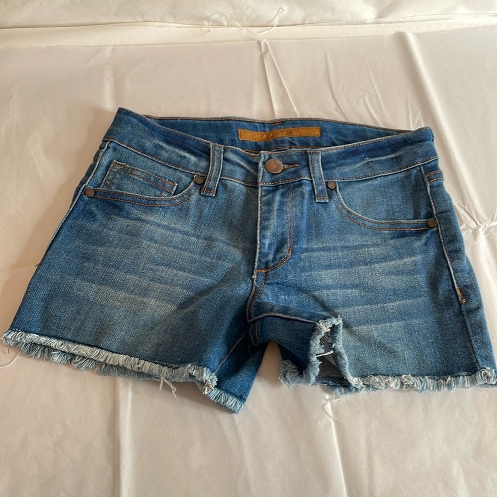 Joe’s jeans blue shorts size 10 adjustable waist stretchy